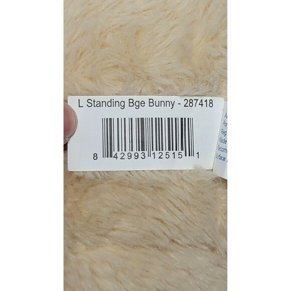 Walmart Beige Tan Bunny Rabbit 16" Plush Stuffed Animal Toy - Picture 8 of 8